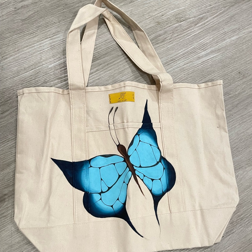 Juliet Johnstone tote bag 003 💚💙🦋